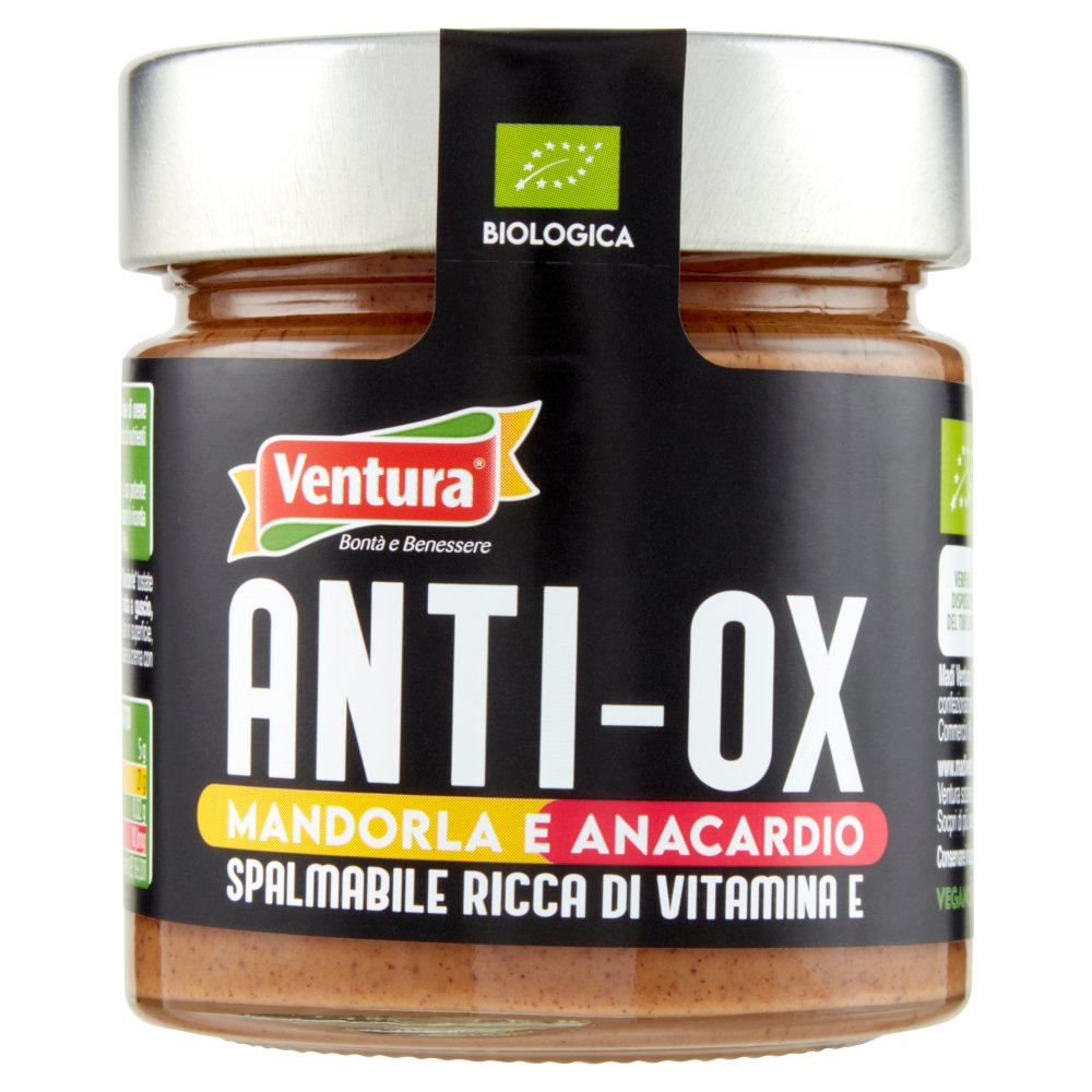 Ventura Crema Spalmabile Anti-OX con Mandorle e Anacardi Bio Gr.175