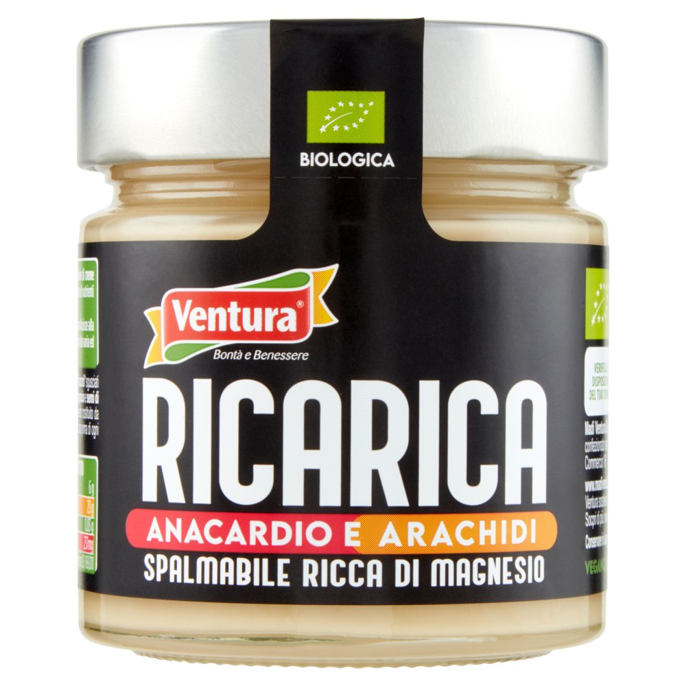 Ventura Crema Spalmabile Ricarica con Anacardi e Arachidi Bio Gr.175