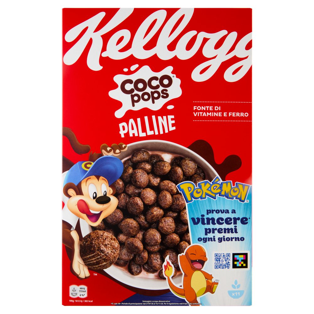 Kellogg's Coco Pops Cereali Palline al Cacao Gr.330