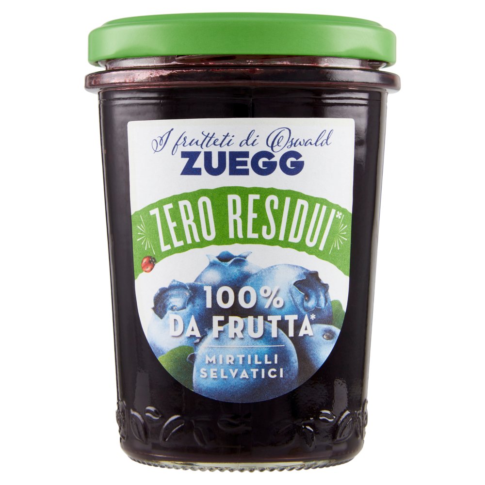 Zuegg I frutteti di Oswald Zuegg Zero Residui 100% da Frutta* Mirtilli Selvatici Gr.230