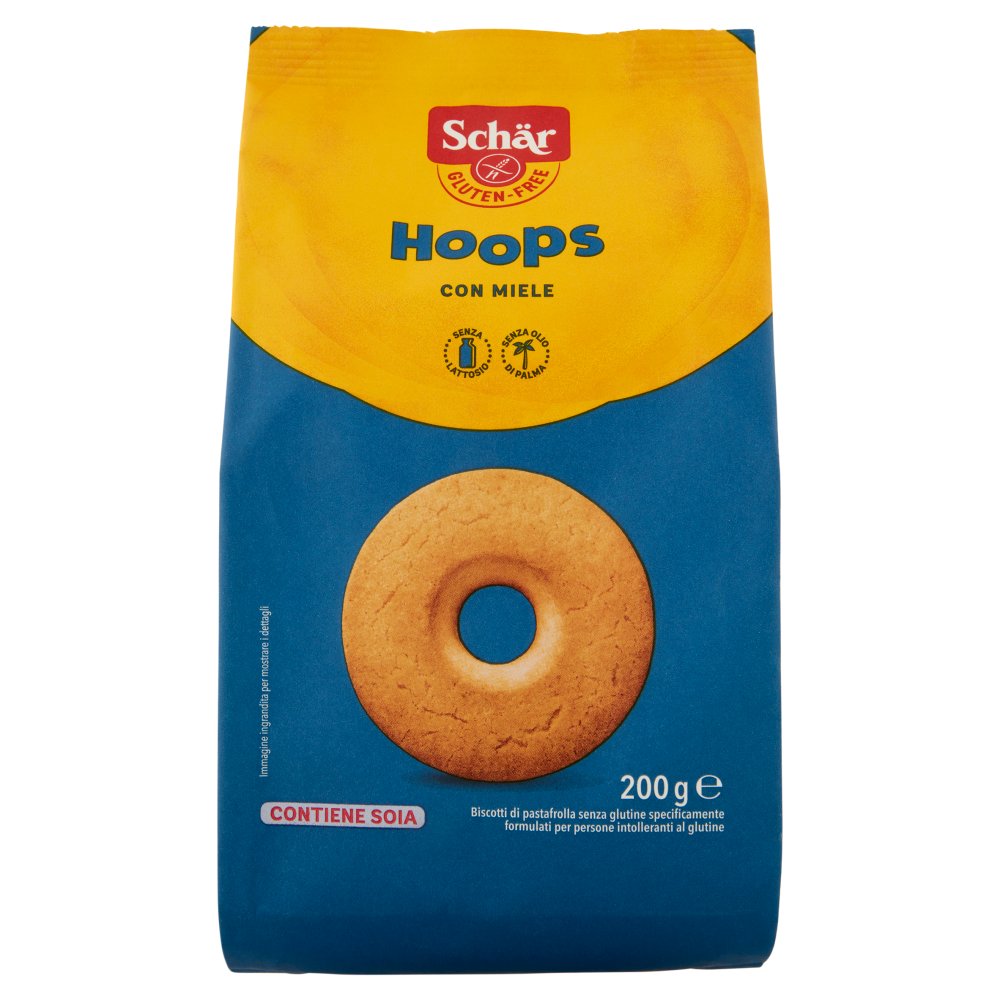 Schar Biscotti Frollini Hoops con Miele senza Glutine Gr.200