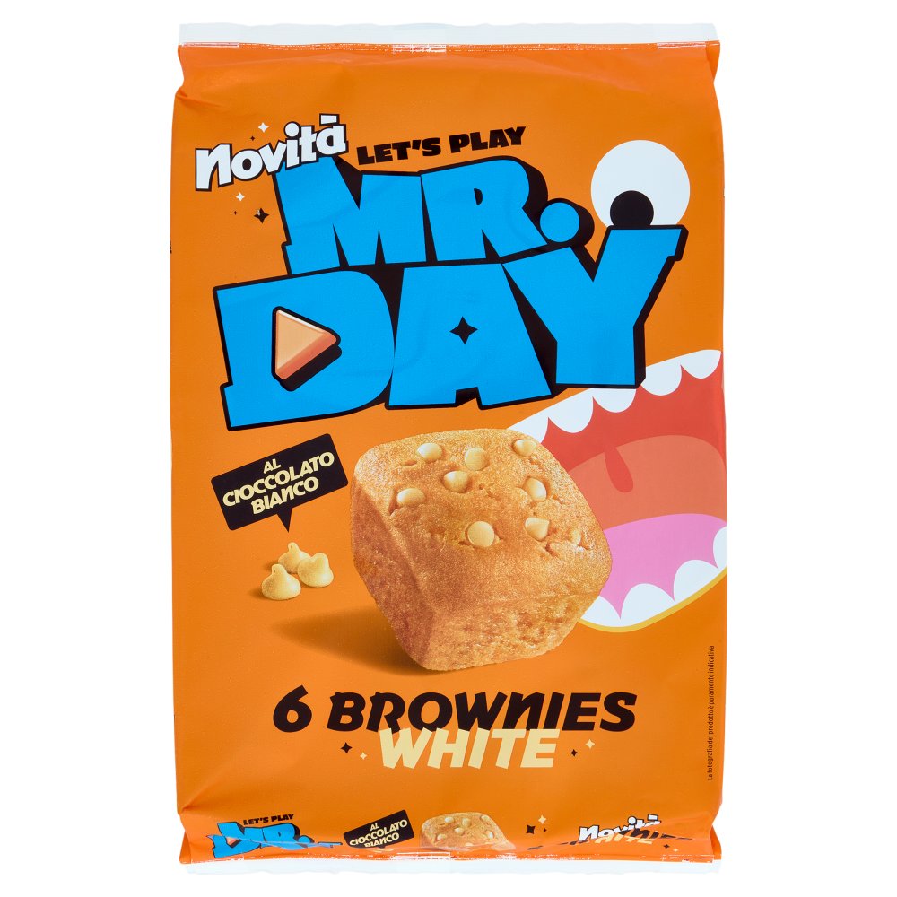 Mr.Day Brownies White al Cioccolato Bianco Pz.6 Gr.210