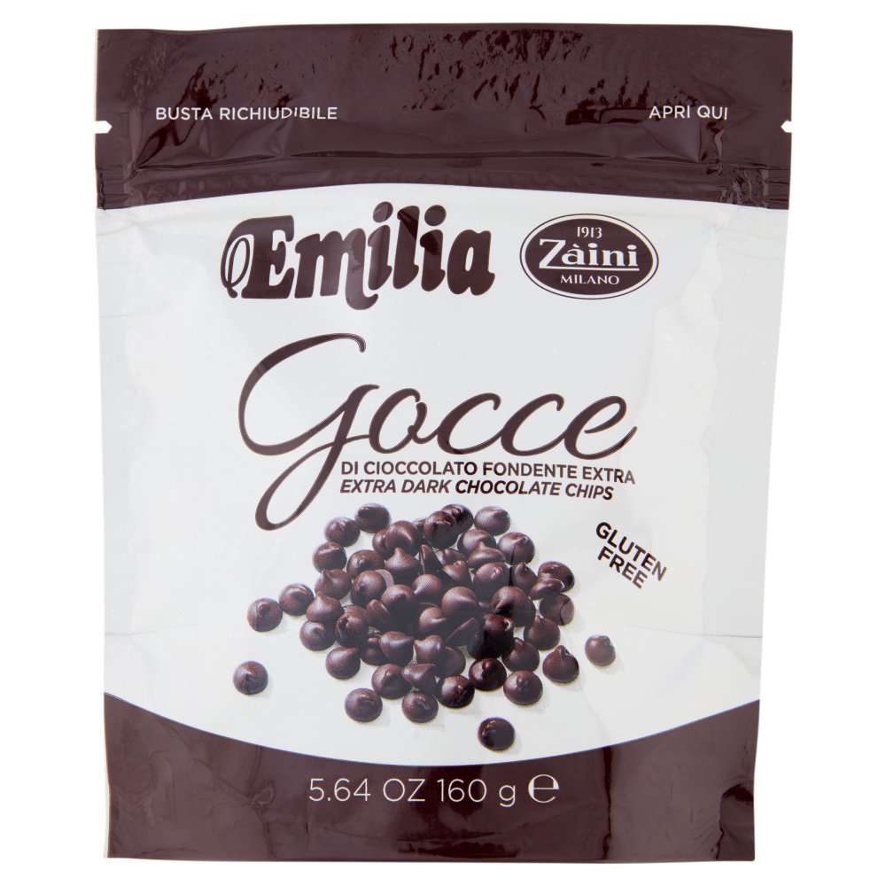 Zàini Emilia Gocce di Cioccolato Fondente Extra Gr.160