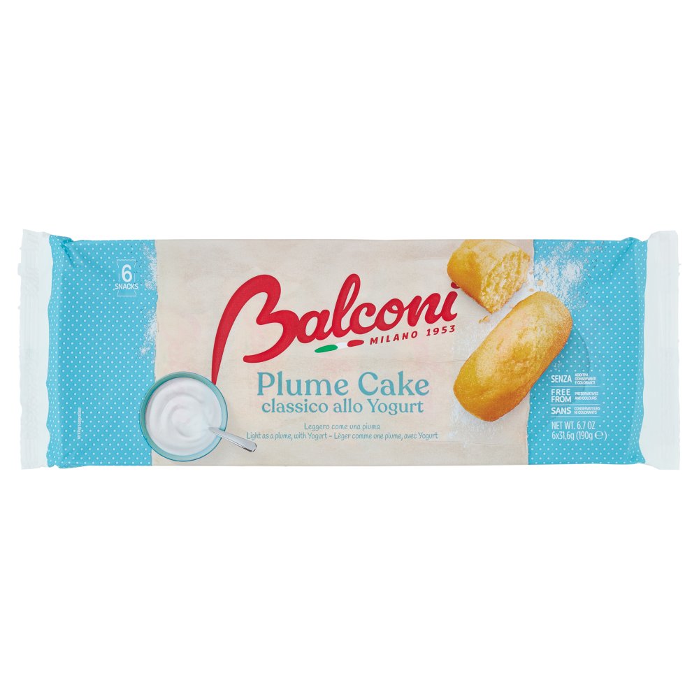 Balconi Plume Cake classico allo Yogurt Gr.190