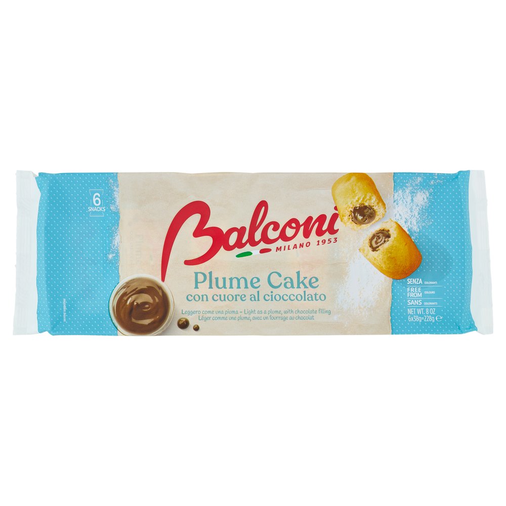 Balconi Plume Cake con Cuore al Cioccolato Gr.228