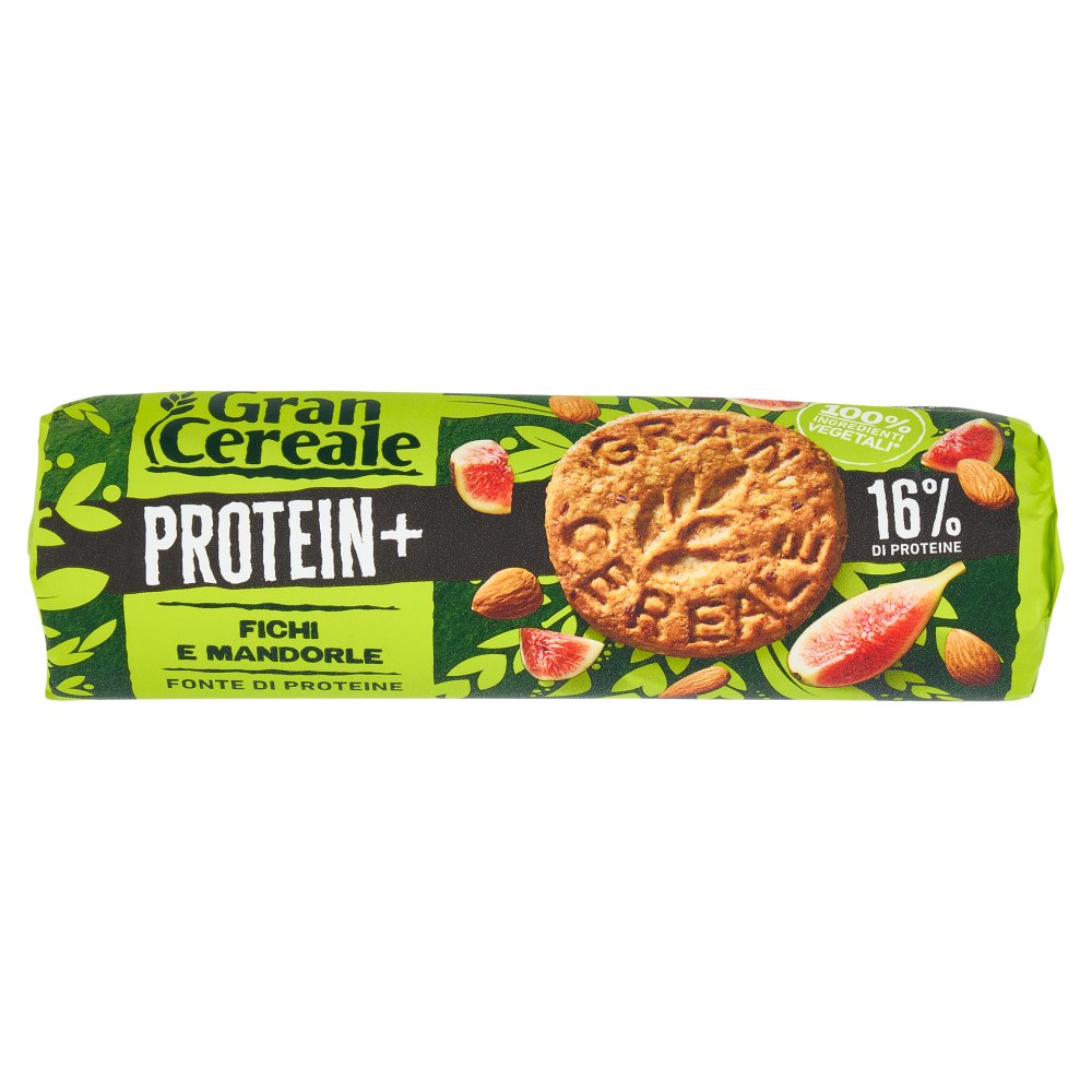 Gran Cereale Protein + Biscotti con 16% di Proteine Mandorle e Fichi Gr.250