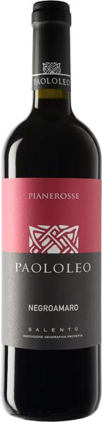 Paololeo Pianerosse Negroamaro Salento IGP Cl.75 Vol.13°