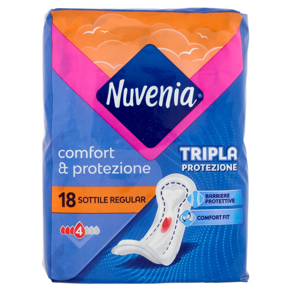 Nuvenia Comfort & Protezione Assorbenti Sottili Regular Pz.18