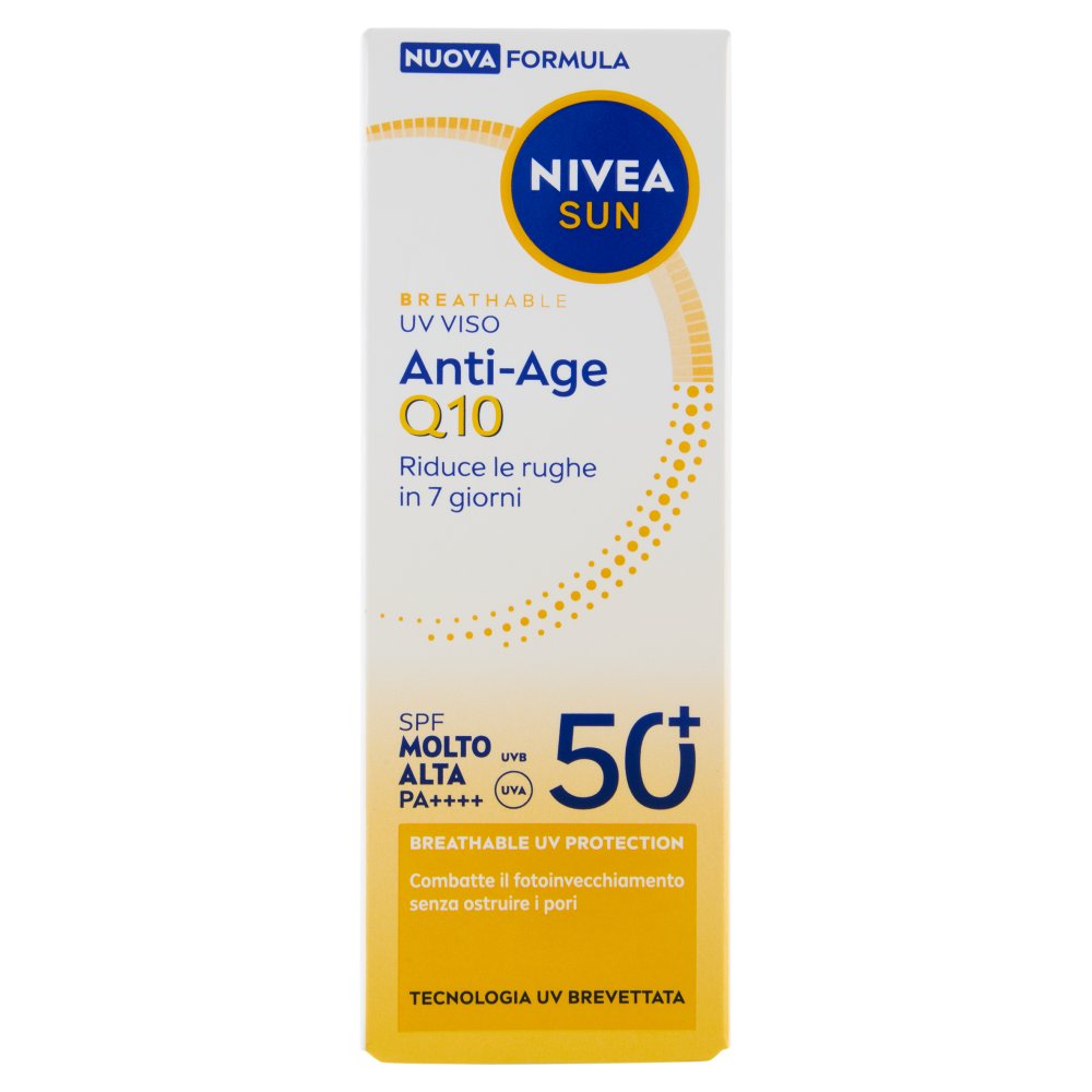 Nivea Sun Breathable UV Crema Anti-Age Q10 Ml.40