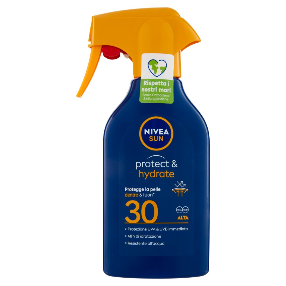 Nivea Sun Crema Solare Trigger Protect & Hydrate 30 Alta Ml.270