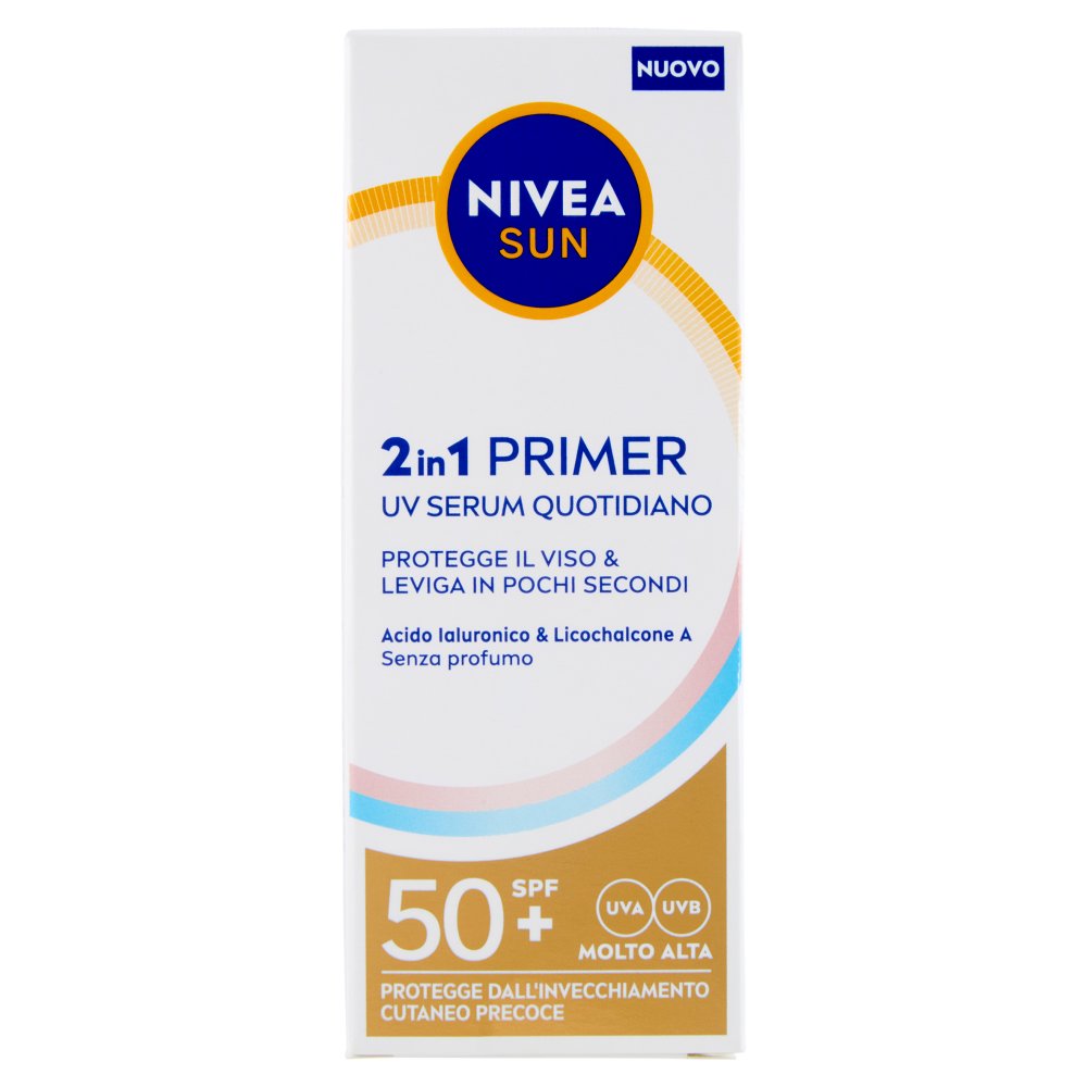 Nivea Sun 2in1 Primer UV Siero Quotidiano Ml.30