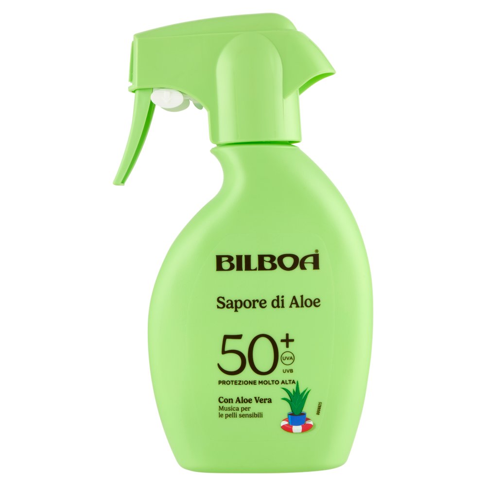 Bilboa Sapore di Aloe Protezione Solare Trigger Molto Alta 50+ con Aloe Vera Ml.250