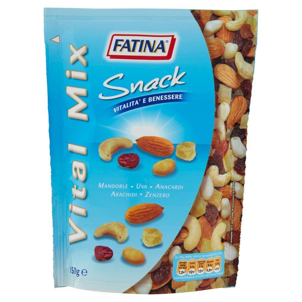 Fatina Vital Mix Snack Vitalità e Benessere Gr.150