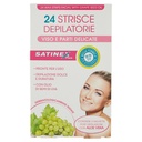 SATINEX 24 STRISCE DEPIL.VISO ALOE