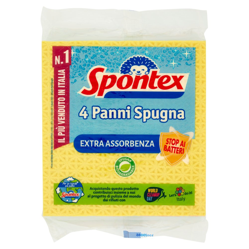 SPONTEX PANNI SPUGNA X4