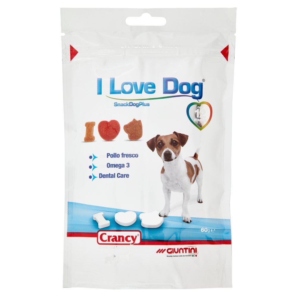 SNACK PER CANI I LOVE DOG GR.60