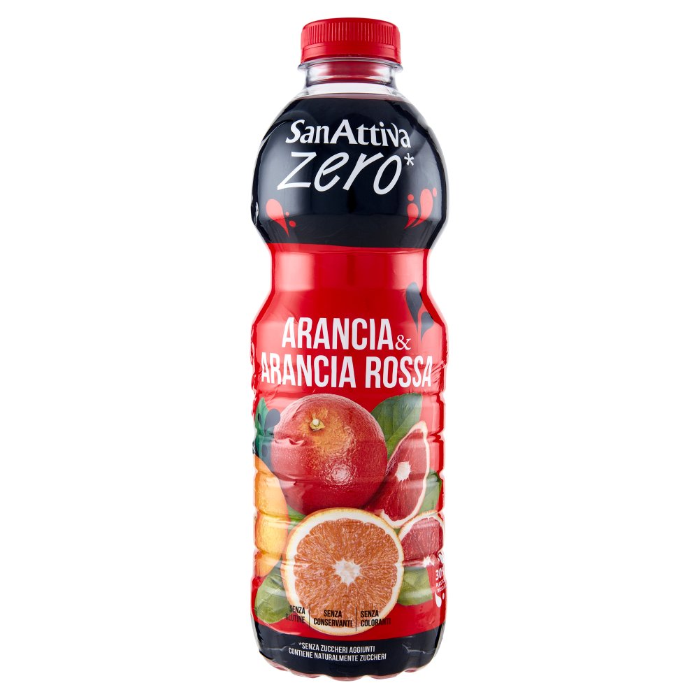 SanAttiva Succo Arancia & Arancia Rossa Zero Zuccheri Pet Lt.1