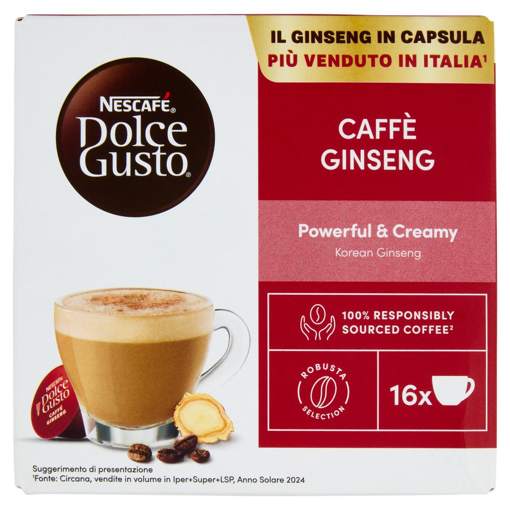 Nescafe' Dolcegusto Caffe Ginseng 16 Capsule