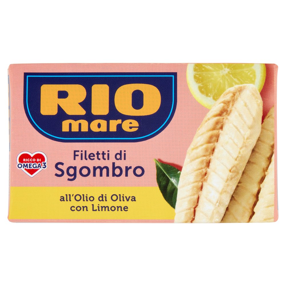Rio Mare Filetti di Sgombro all'Olio di Oliva con Limone Gr.125
