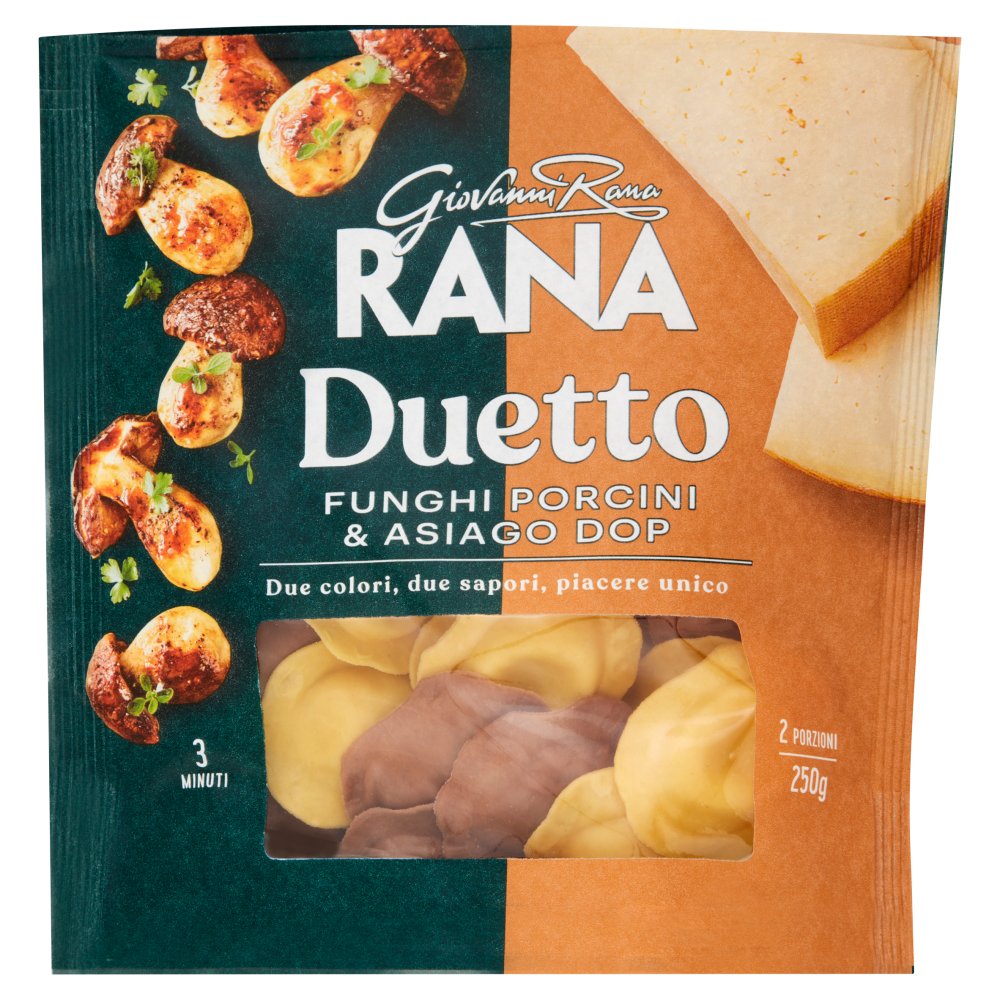Giovanni Rana Duetto Funghi Porcini e Asiago Dop Gr.250