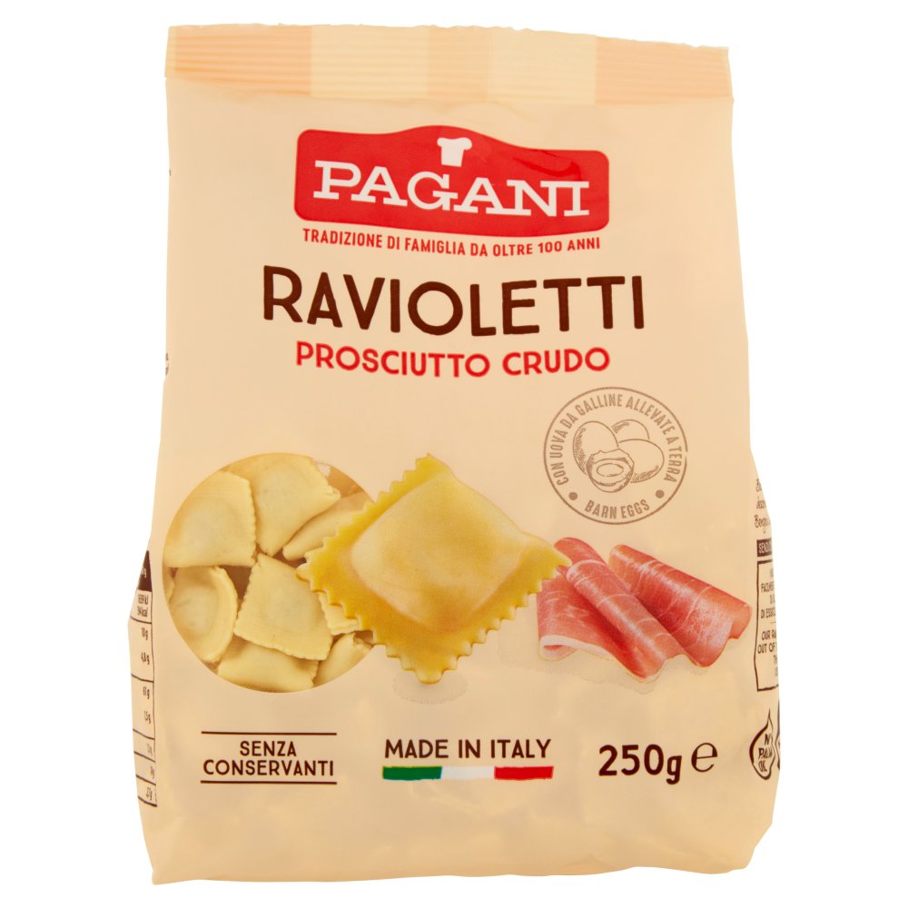 Pagani Ravioli Prosciutto Crudo Gr.250