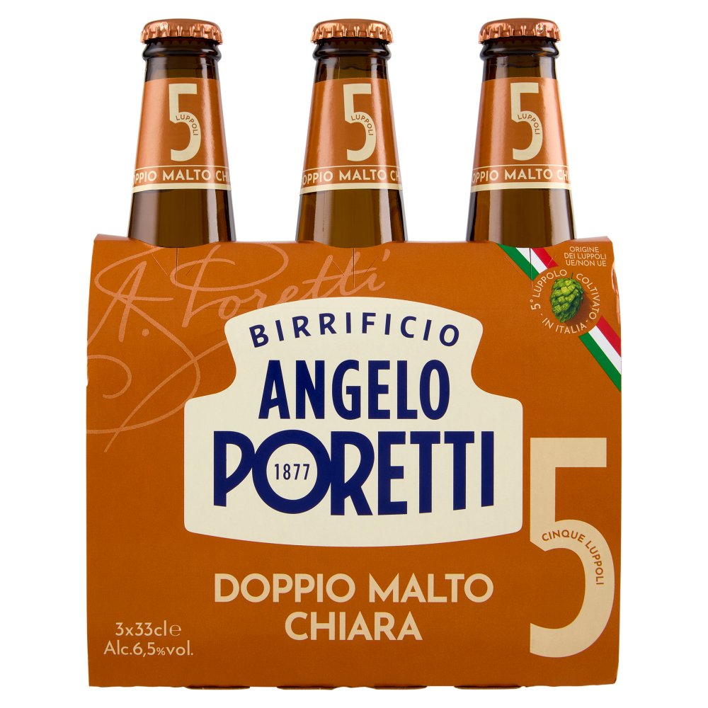 Poretti 5 Luppoli Birra Cl.33X3 Vol.6,5°