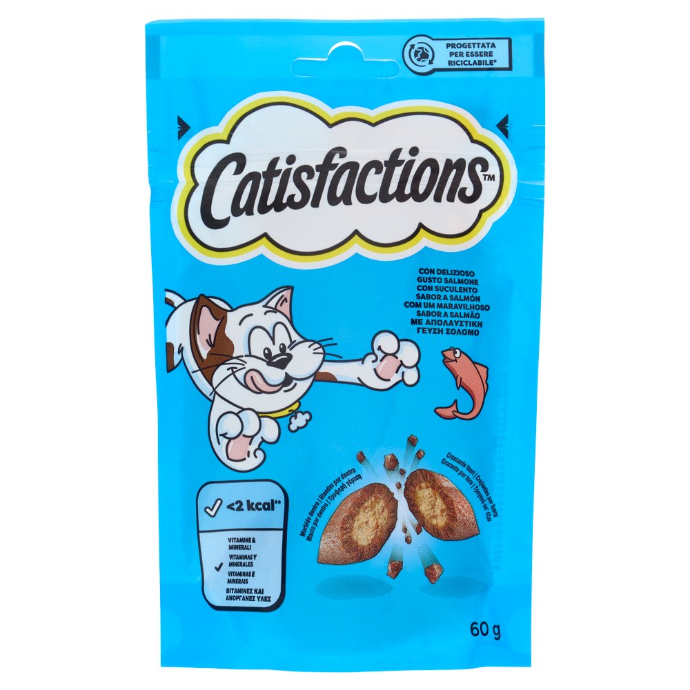 Catisfaction Croccantini per Gatto con Salmone Gr.60