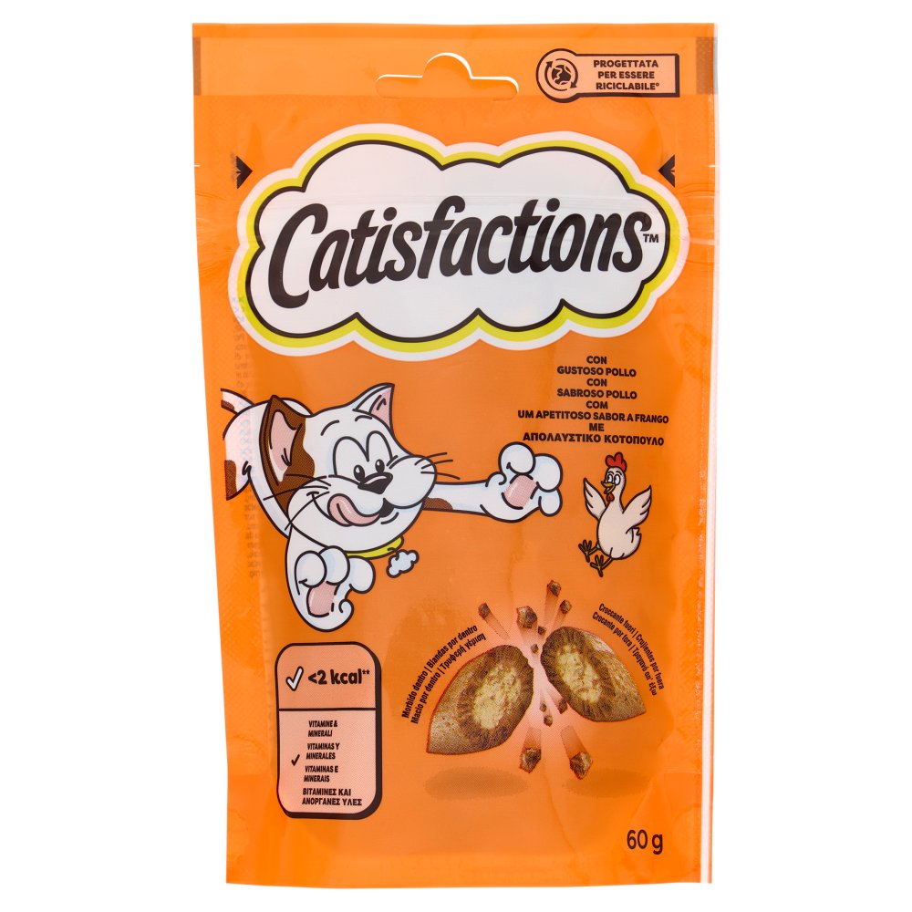 Catisfaction Croccantini per Gatto al Pollo Gr.60