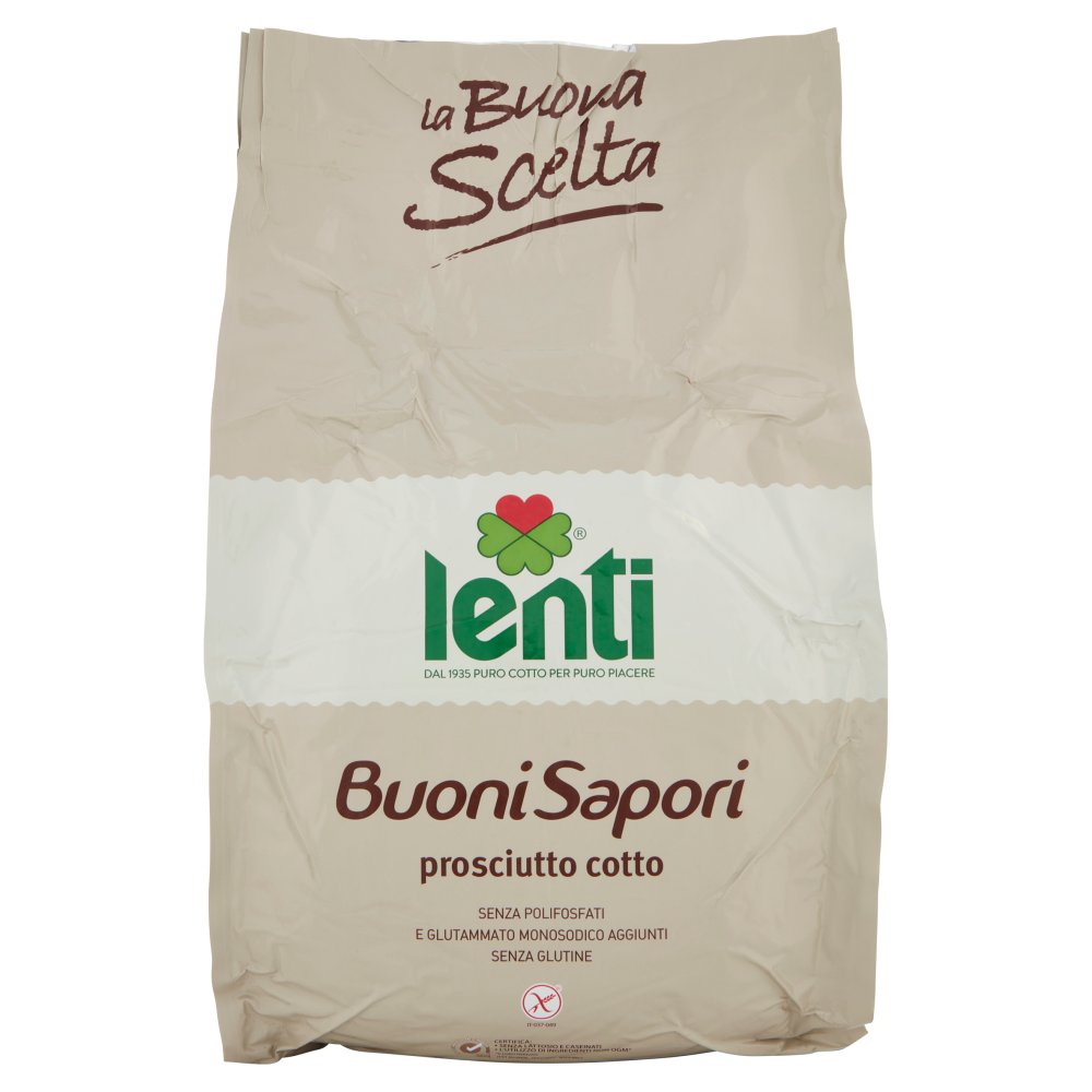 Lenti la Buona Scelta Buoni Sapori Prosciutto Cotto Kg.8 Pz.2