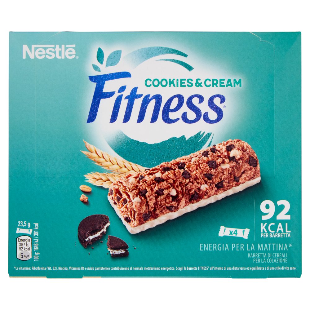 Nestle' Fitness Barrette Cookie Cream Gr.23,5 Pz.4