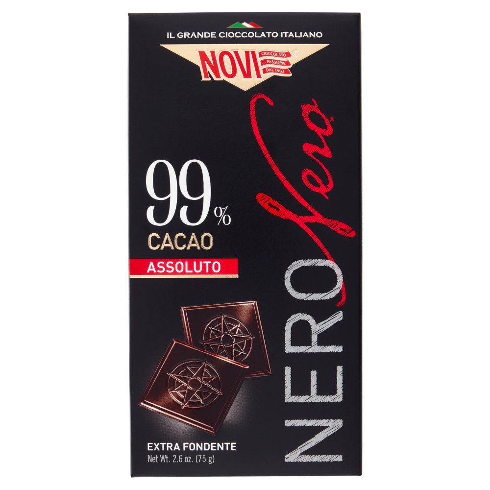 Novi Tavoletta Nero Nero 99% Extra Fondente Gr.75