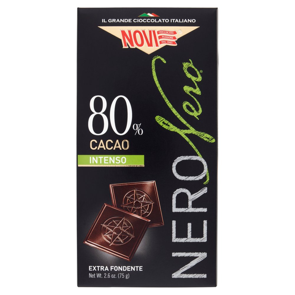 Novi Nero Nero 80% Cacao Intenso Extra Fondente Gr.75