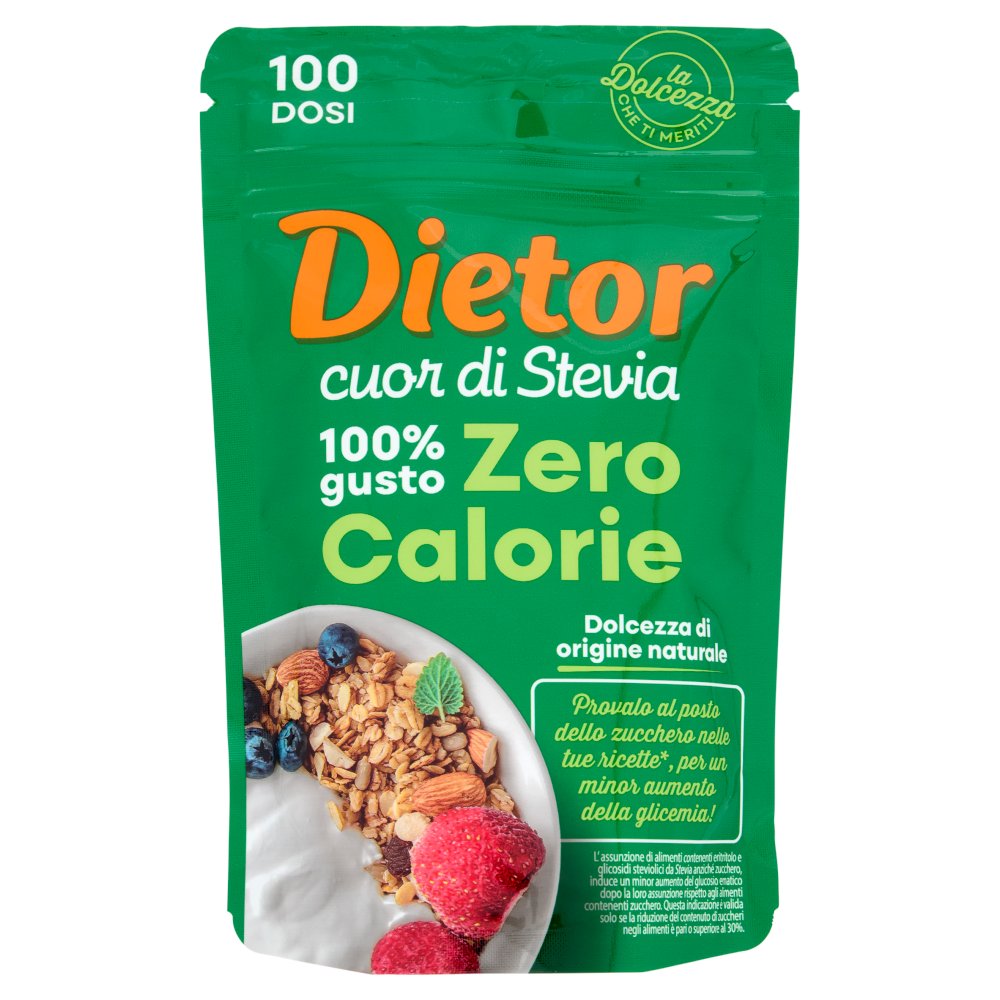 Dietor Cuore di Stevia Zero Calorie Dolcificante Gr.150