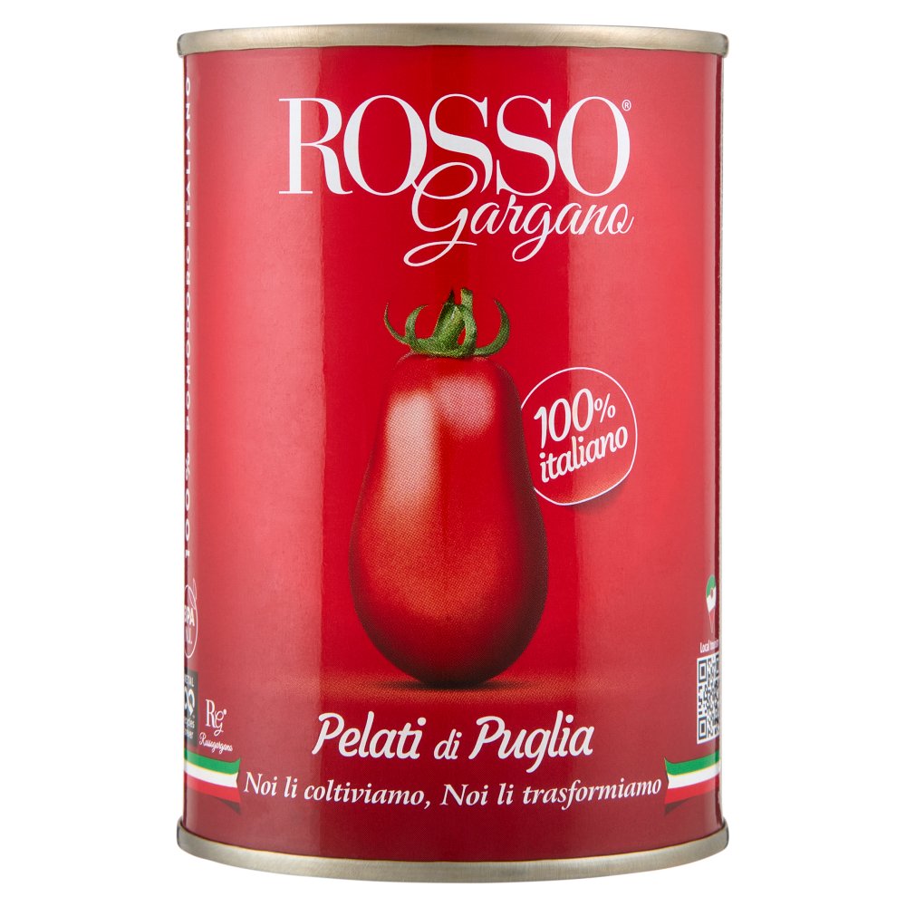 Rosso Gargano Pomodori Pelati di Puglia Gr.400