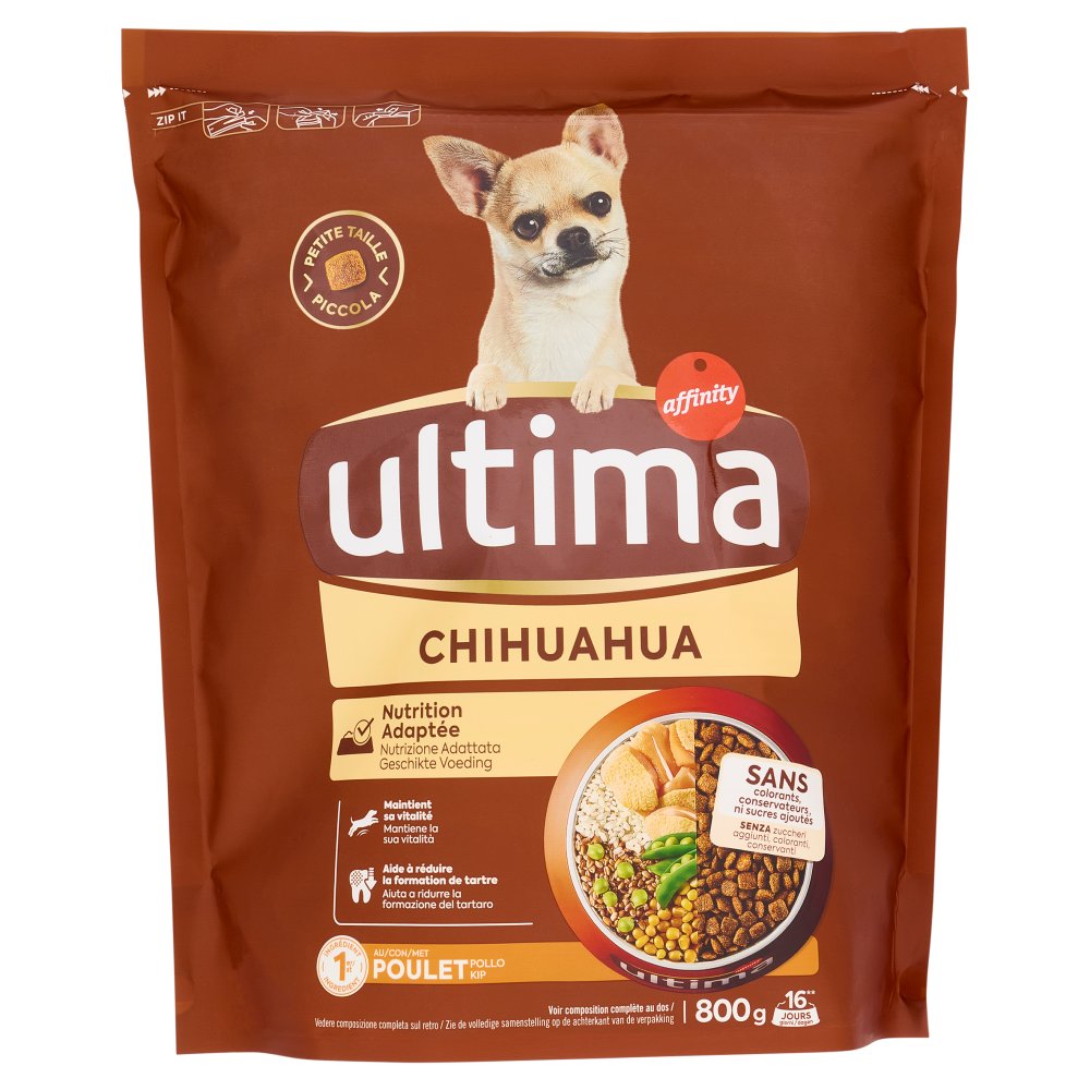 Ultima Dog Crocchette per Chihuahua al Pollo Gr.800