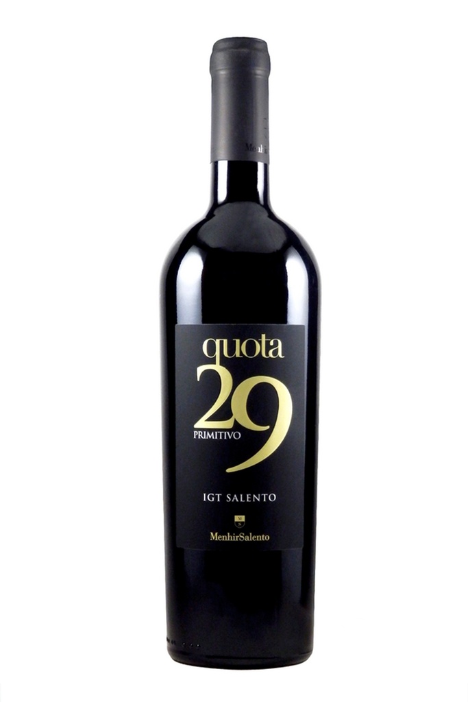 Cantina Menhir Primitivo Quota 29 Salento Igt Cl.75 Vol.14°