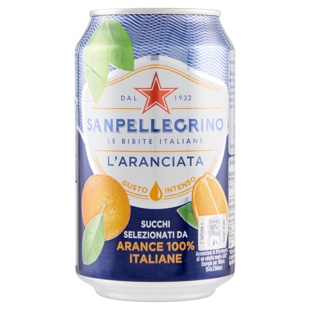 Sanpellegrino Naturali Aranciata Lattina Cl.33