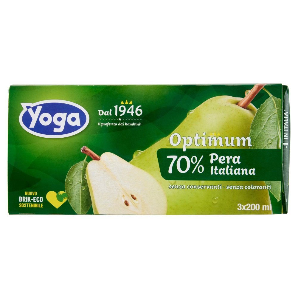 Yoga Optimum 70% Pera Italiana Ml.200 X 3