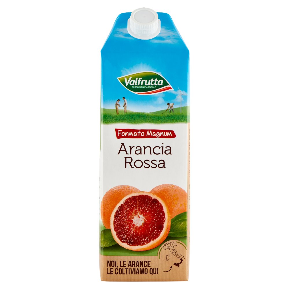 Valfrutta Bevanda di Arancia Rossa Brik Lt.1,5