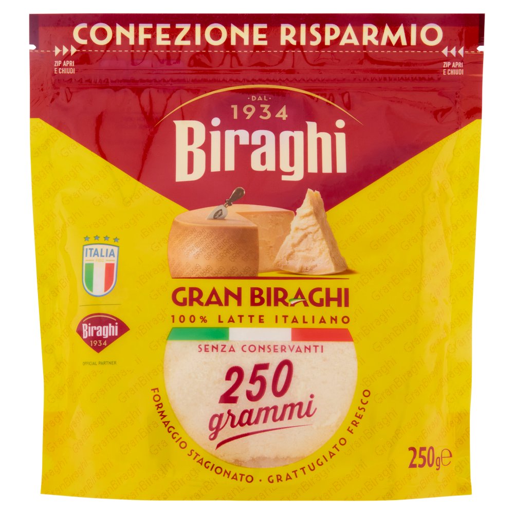 Biraghi Gran Biraghi Formaggio Stagionato Grattugiato Fresco Gr.250