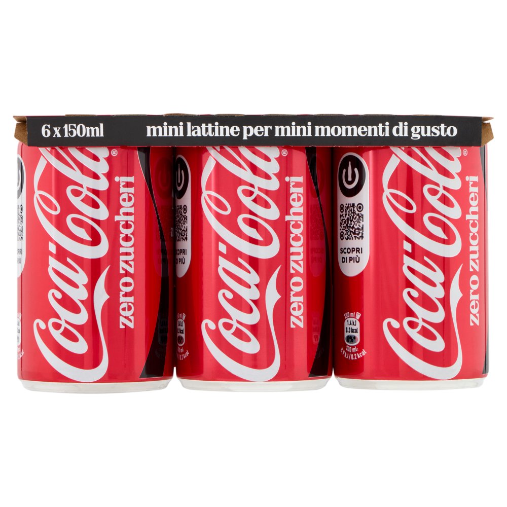 Coca Cola Zero Zuccheri Minican Pz.6 Cl.15