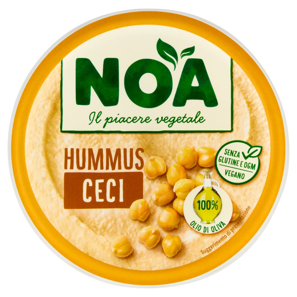 Noa Hummus di Ceci Senza Glutine Vegano Gr.175