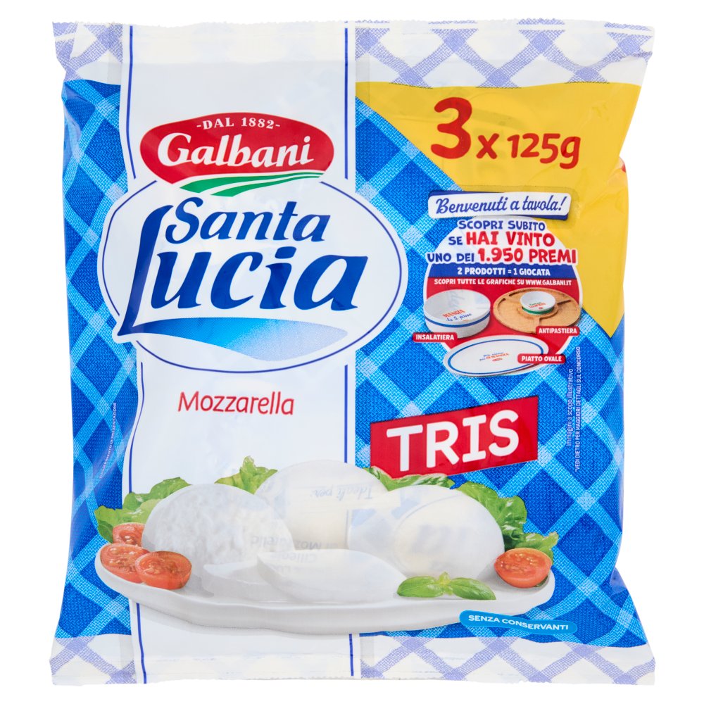 Santa Lucia Mozzarella Gr.100X3