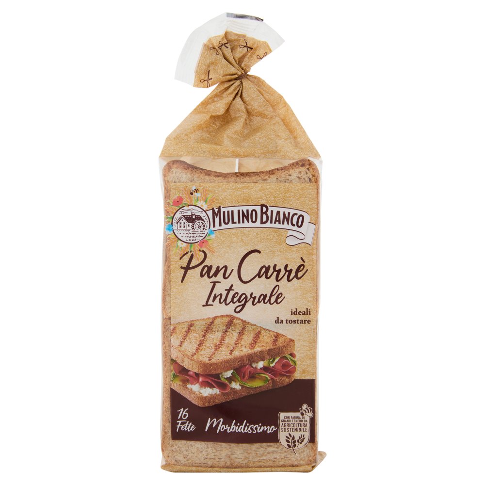 Mulino Bianco Pan Carrè Integrale Pz.16 Gr.315