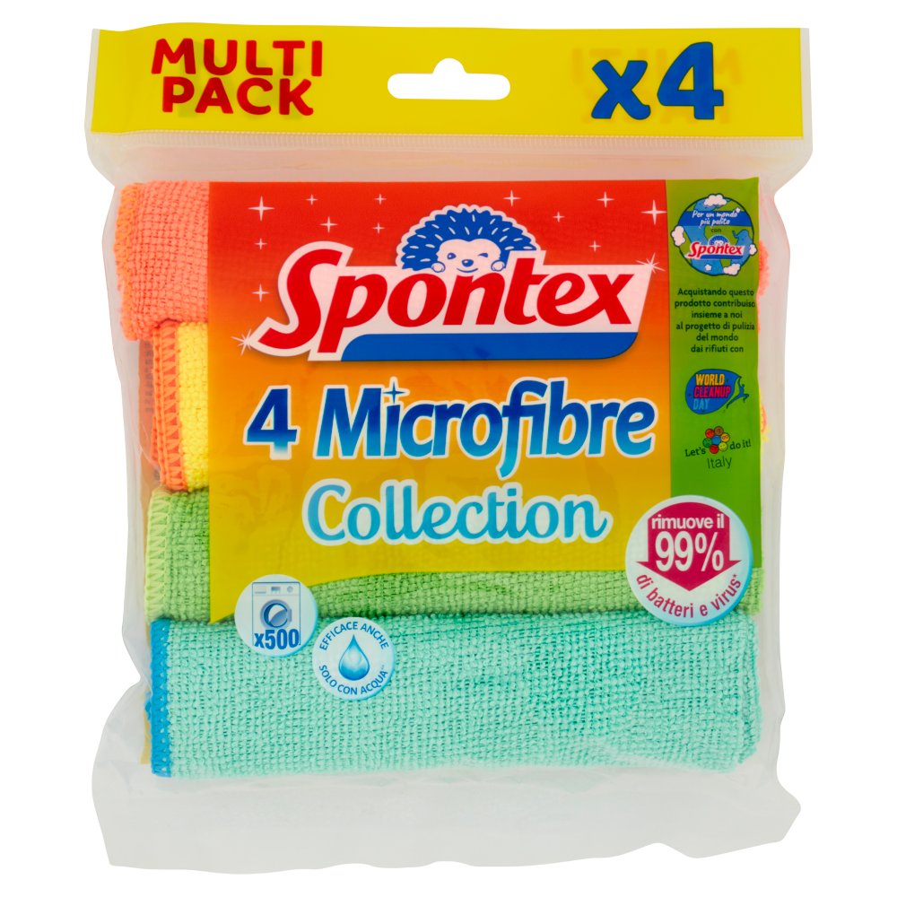 Spontex Microfibre Panni X4