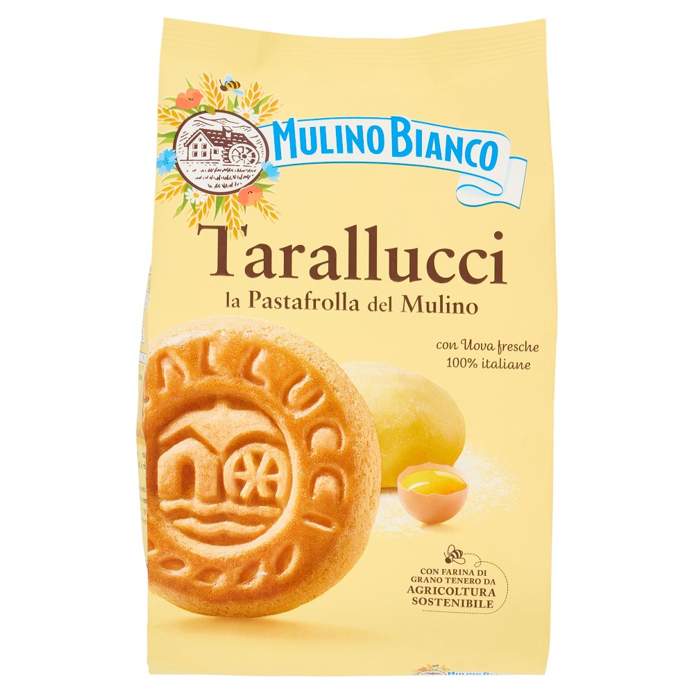 Mulino Bianco Tarallucci Biscotti con Uova Fresche 100% italiane Gr.350