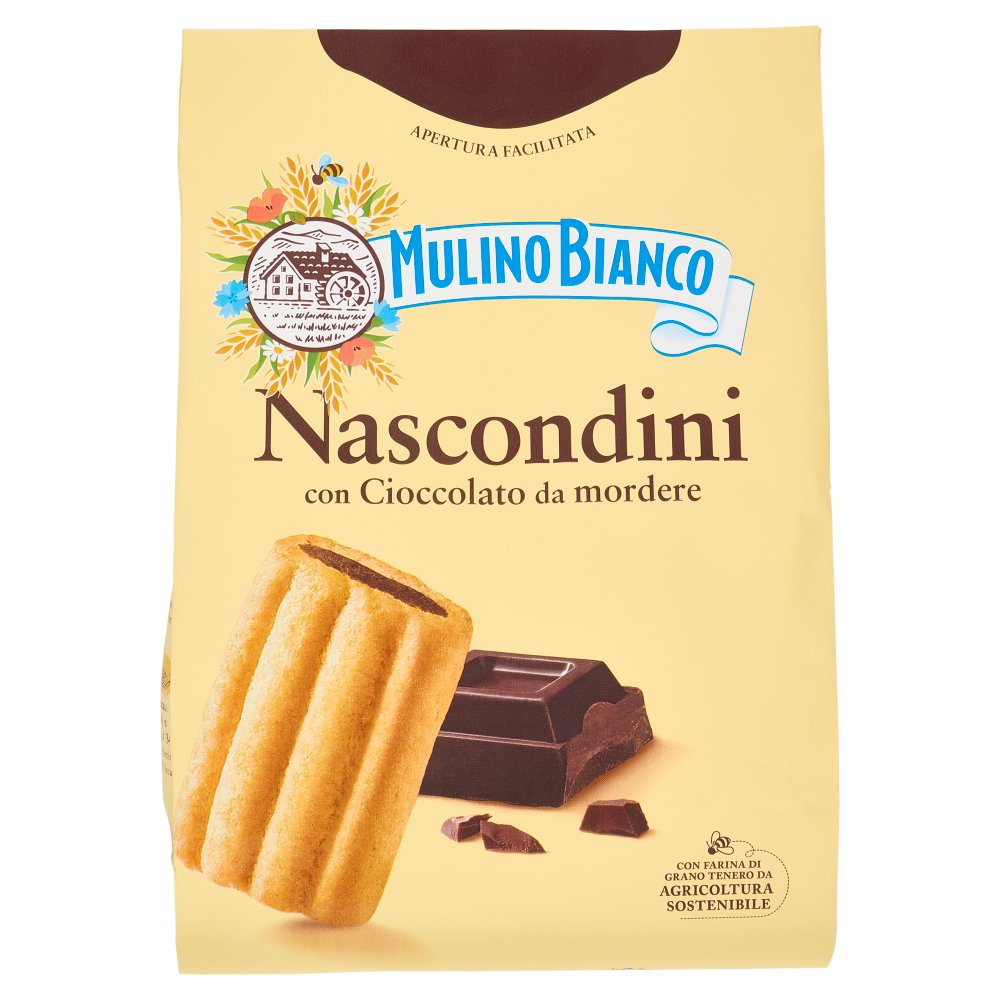 Mulino Bianco Nascondini Biscotti con Cioccolato Gr.600