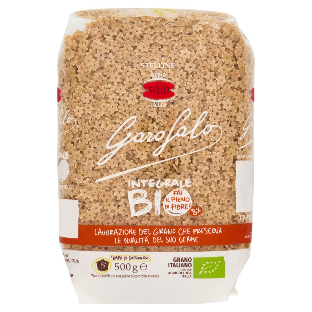 Garofalo Integrale Biologica Stelline N°5-103 Gr.500
