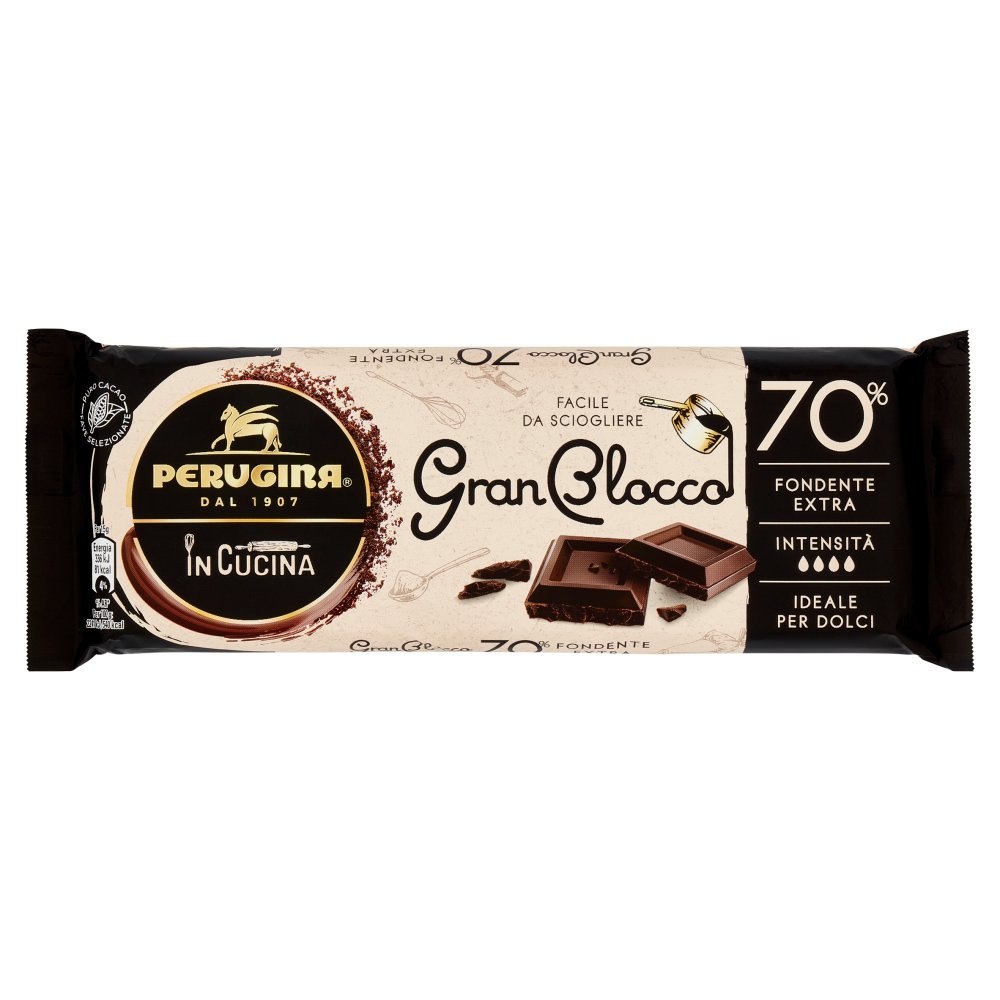 Perugina GranBlocco Tavoletta Cioccolato 70% Fondente Extra Gr.150