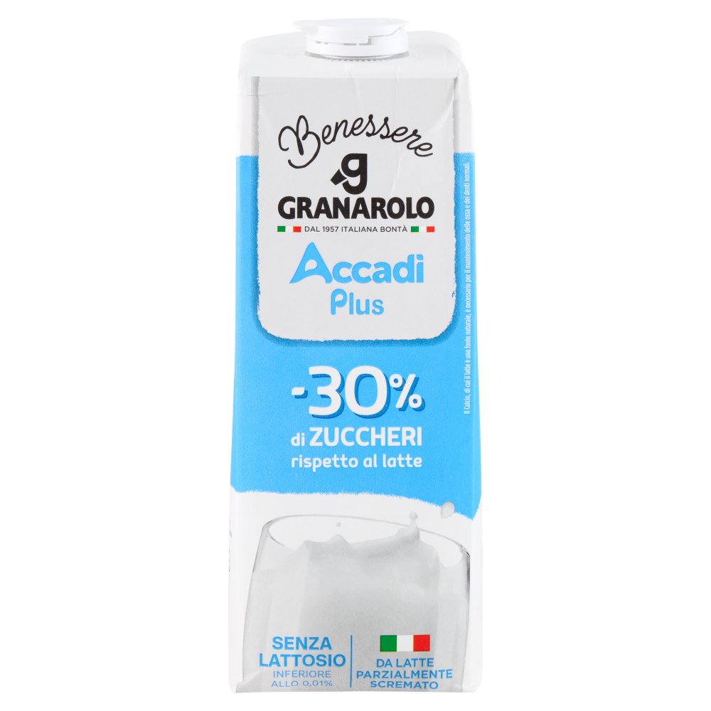 Granarolo G+ Latte Parzialmente Scremato Uht senza Lattosio Lt.1